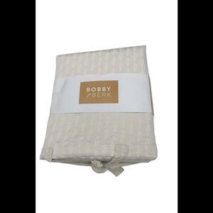 Bobby Berk 100% Cotton 400TC Sheet Set Beige Leaf